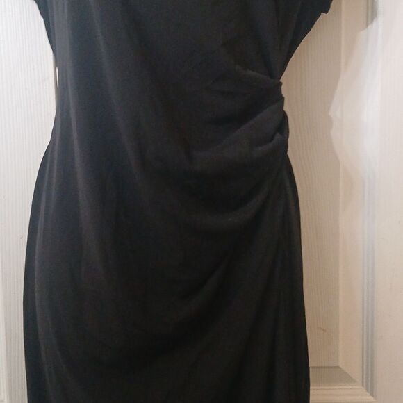 Oh Baby by Motherhood Maternity faux wrap cinched side maternity dress Sz M EUC - Picture 3 of 6